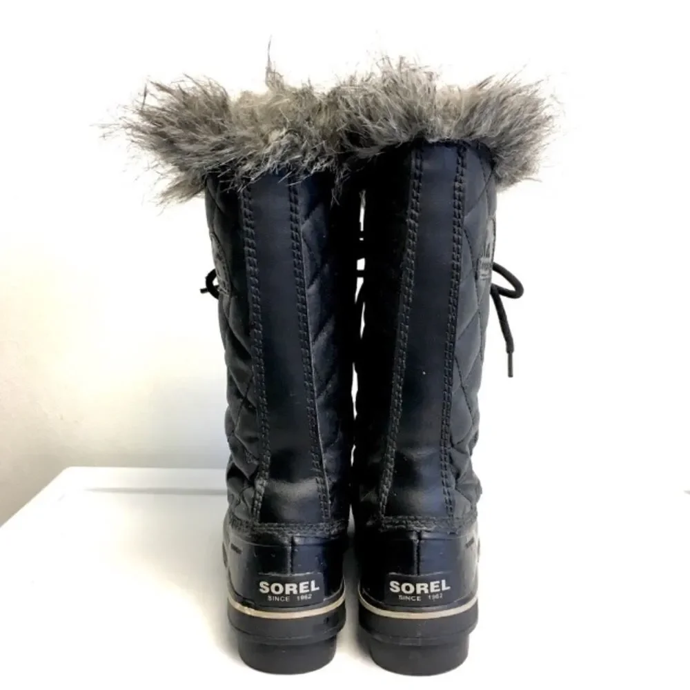 SOREL Women’s Tofino II Lace Up Waterproof Winter Snow Boot Black 5